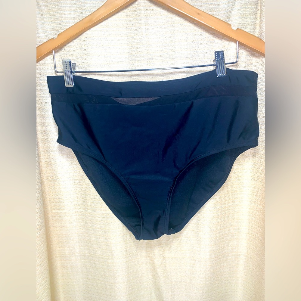 Time & True black bathing suit bottom Large 12-14